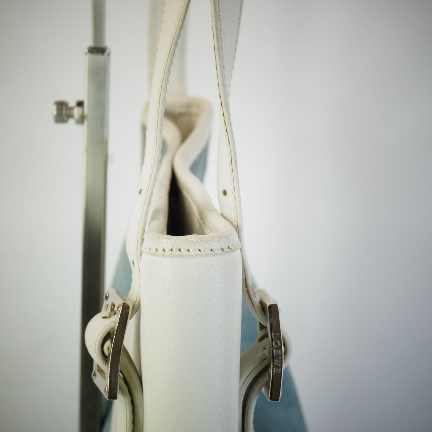 Loewe Anagram Suede Shoulder Bag 28 SHW