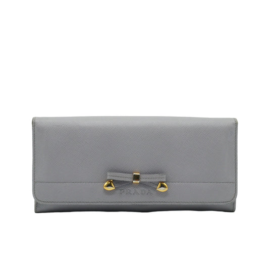 Prada	Saffiano Leather Long Wallet Nube GHW