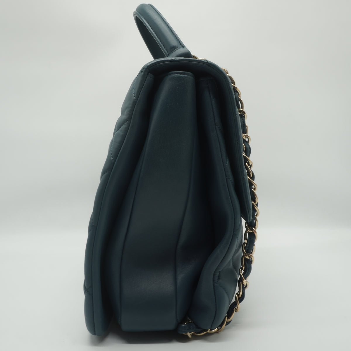 Chanel Trendy CC Top Handle Flap Bag Haze Blue  Medium  GHW