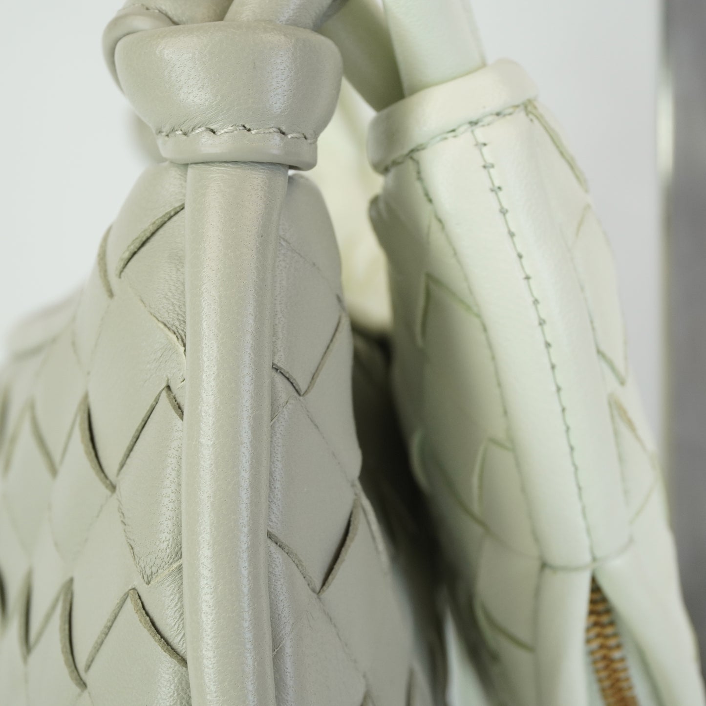 Bottega Veneta Gemelli Shoulder Bag Gray/White