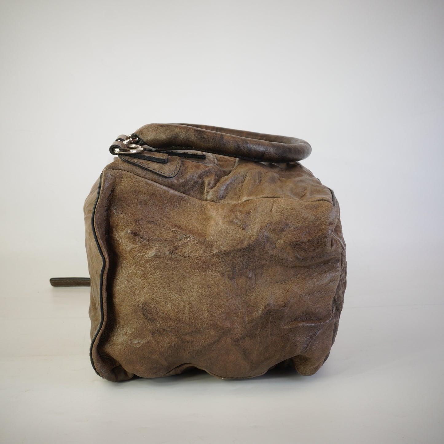 Givenchy Pandora Medium Crinkled Textured Brown SHW