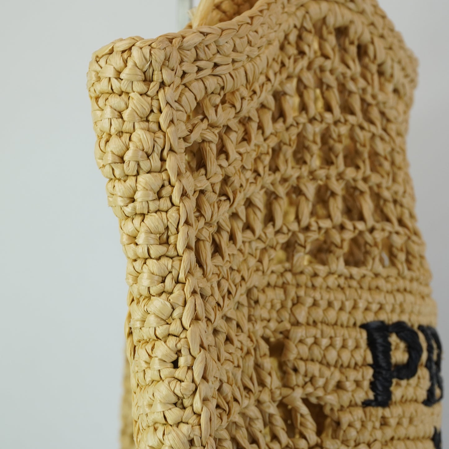 Prada Raffia Tote Bag