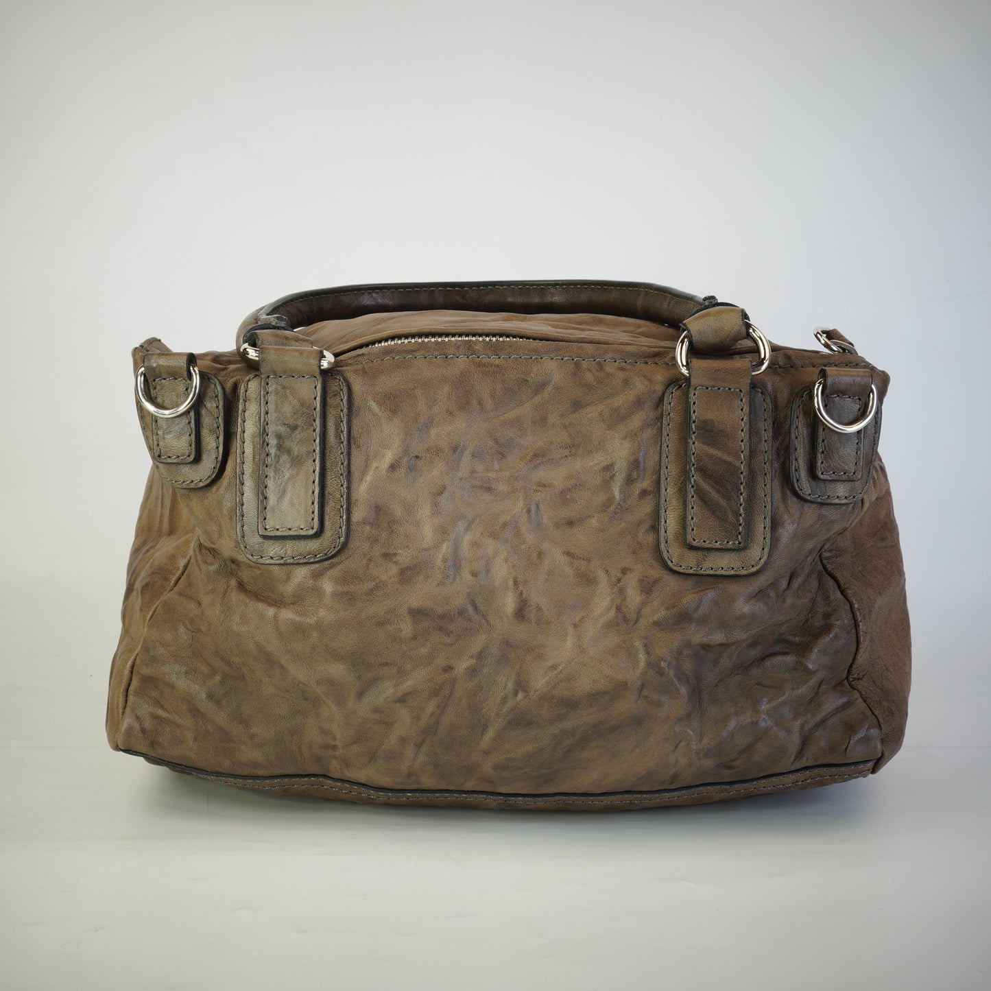 Givenchy Pandora Medium Crinkled Textured Brown SHW