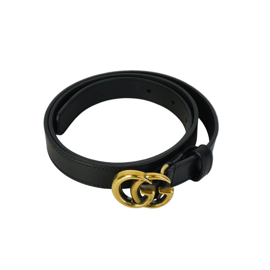 Gucci GG Marmont Leather Belt GHW