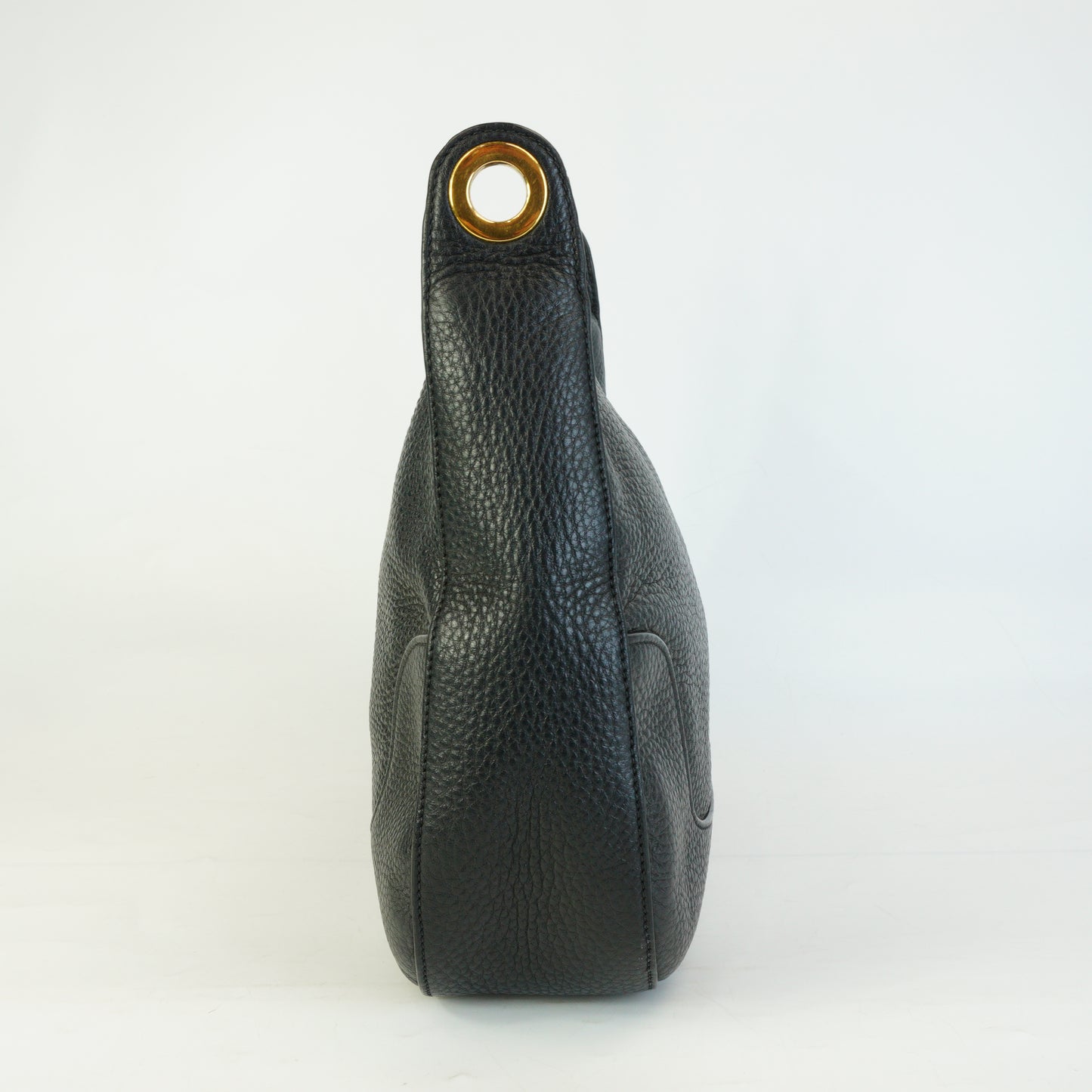 Prada Vitello Phoenix Hobo Bag Dove Grey Medium GHW