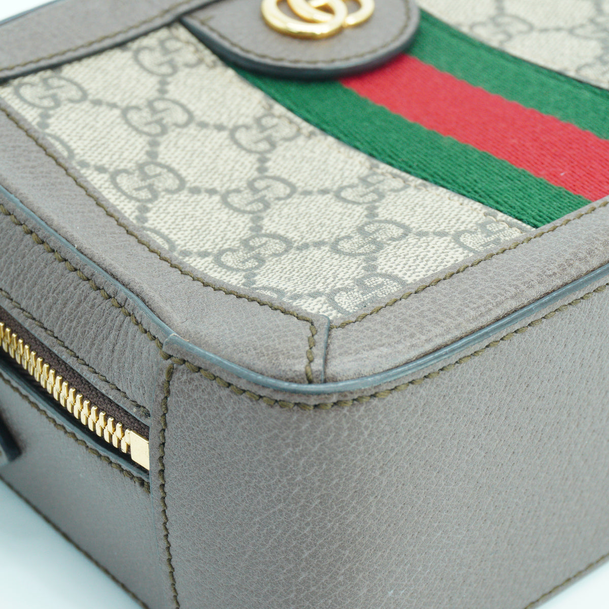 Gucci Ophidia GG Supreme Zip Around Camera bag