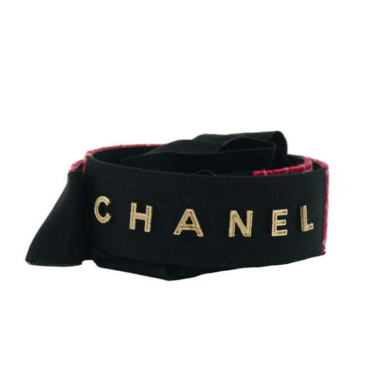 Chanel Spring 2017 Collection Tweed Pattern Waist Belt