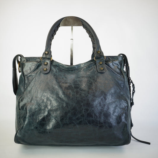 Balenciaga Classic City Bleu Mineral Medium CHW