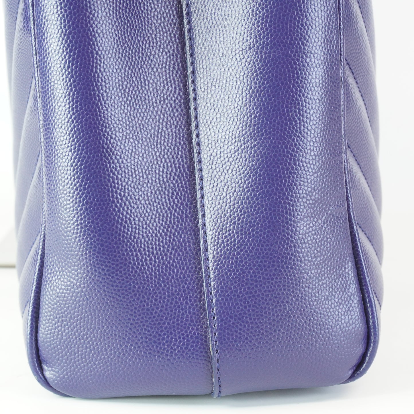 YSL	Cassandre Shopper Tote Bag, Blue