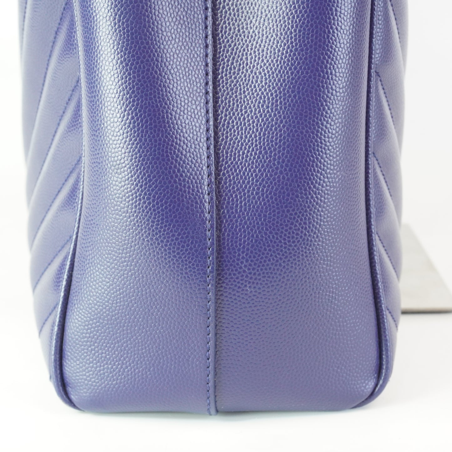 YSL	Cassandre Shopper Tote Bag, Blue