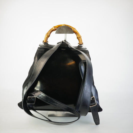 Gucci Bamboo Backpack Black