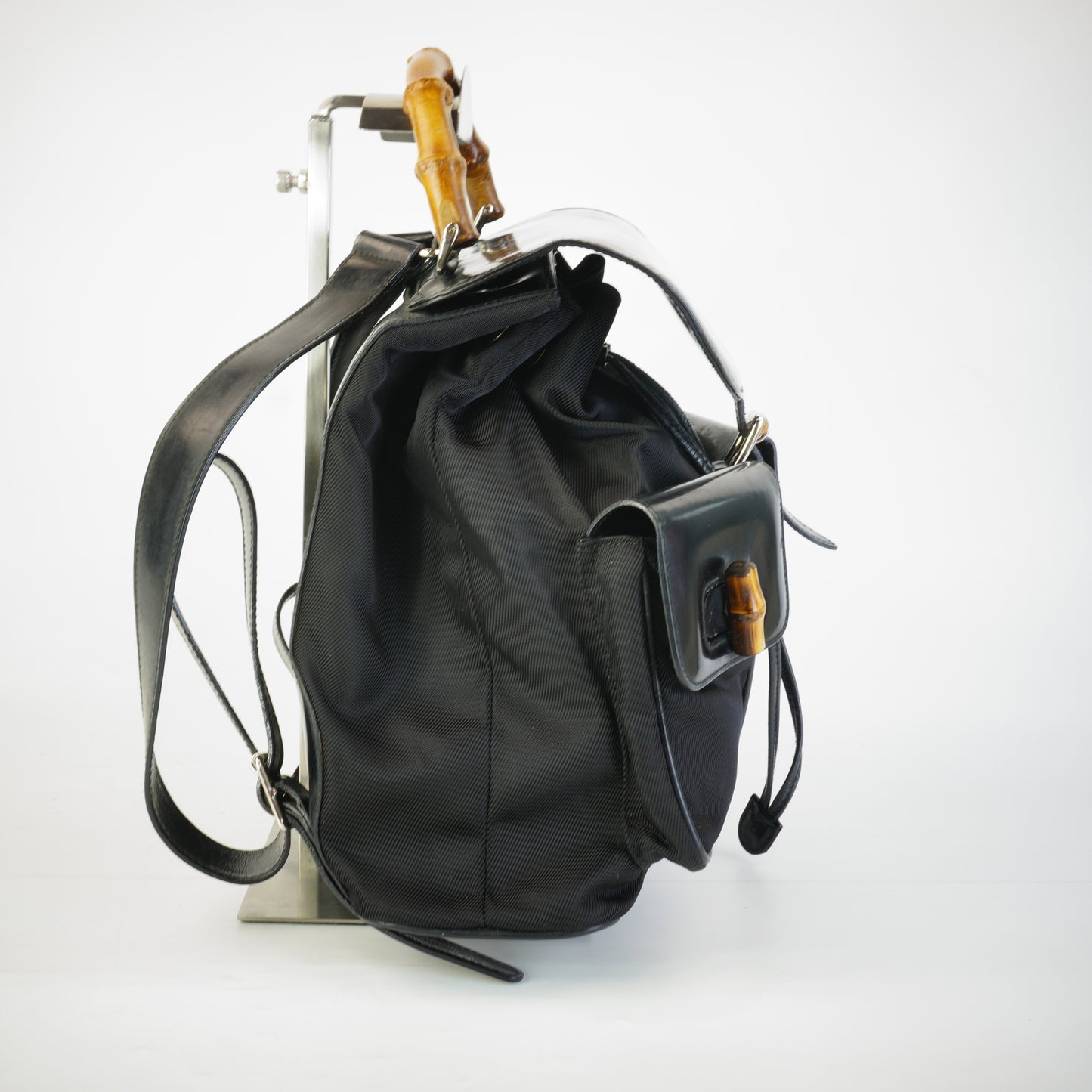 Gucci Bamboo Backpack Black