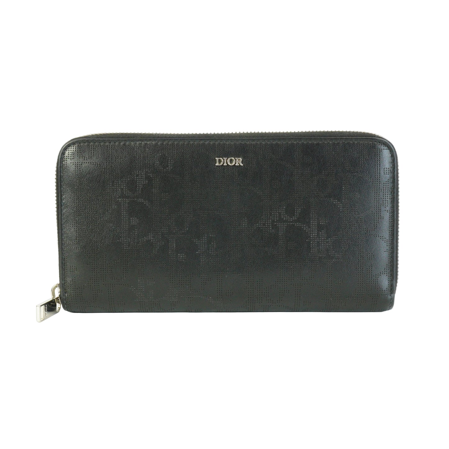 Dior	Oblique Galaxy Zipped Long  Wallet Black