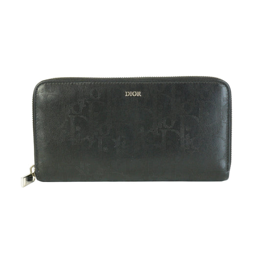 Dior	Oblique Galaxy Zipped Long  Wallet Black