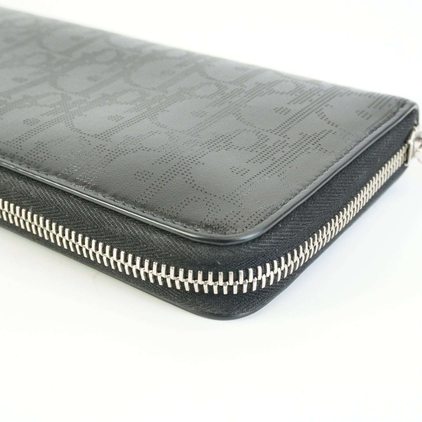 Dior	Oblique Galaxy Zipped Long  Wallet Black