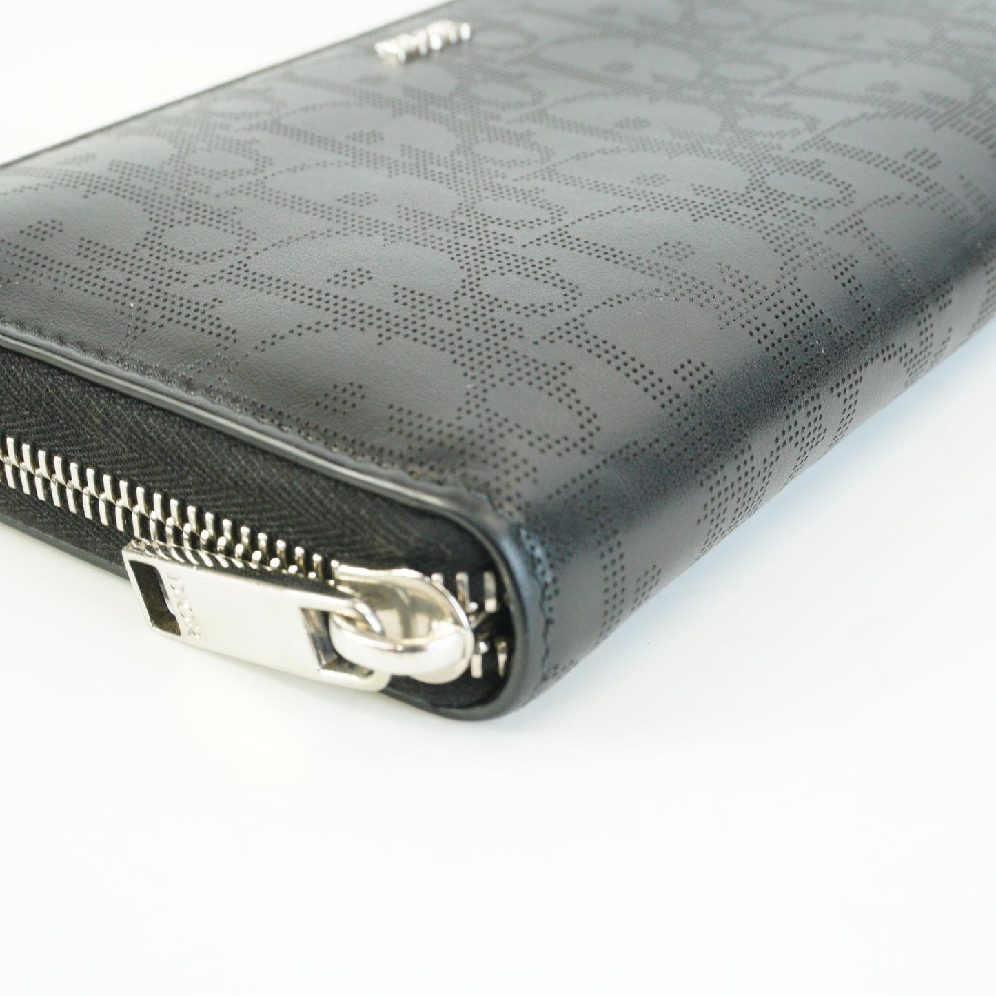 Dior	Oblique Galaxy Zipped Long  Wallet Black