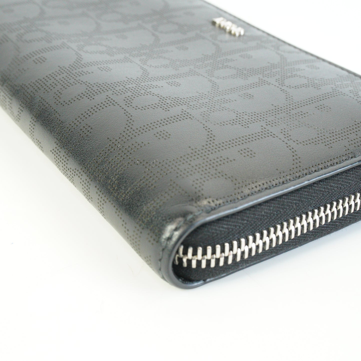 Dior	Oblique Galaxy Zipped Long  Wallet Black