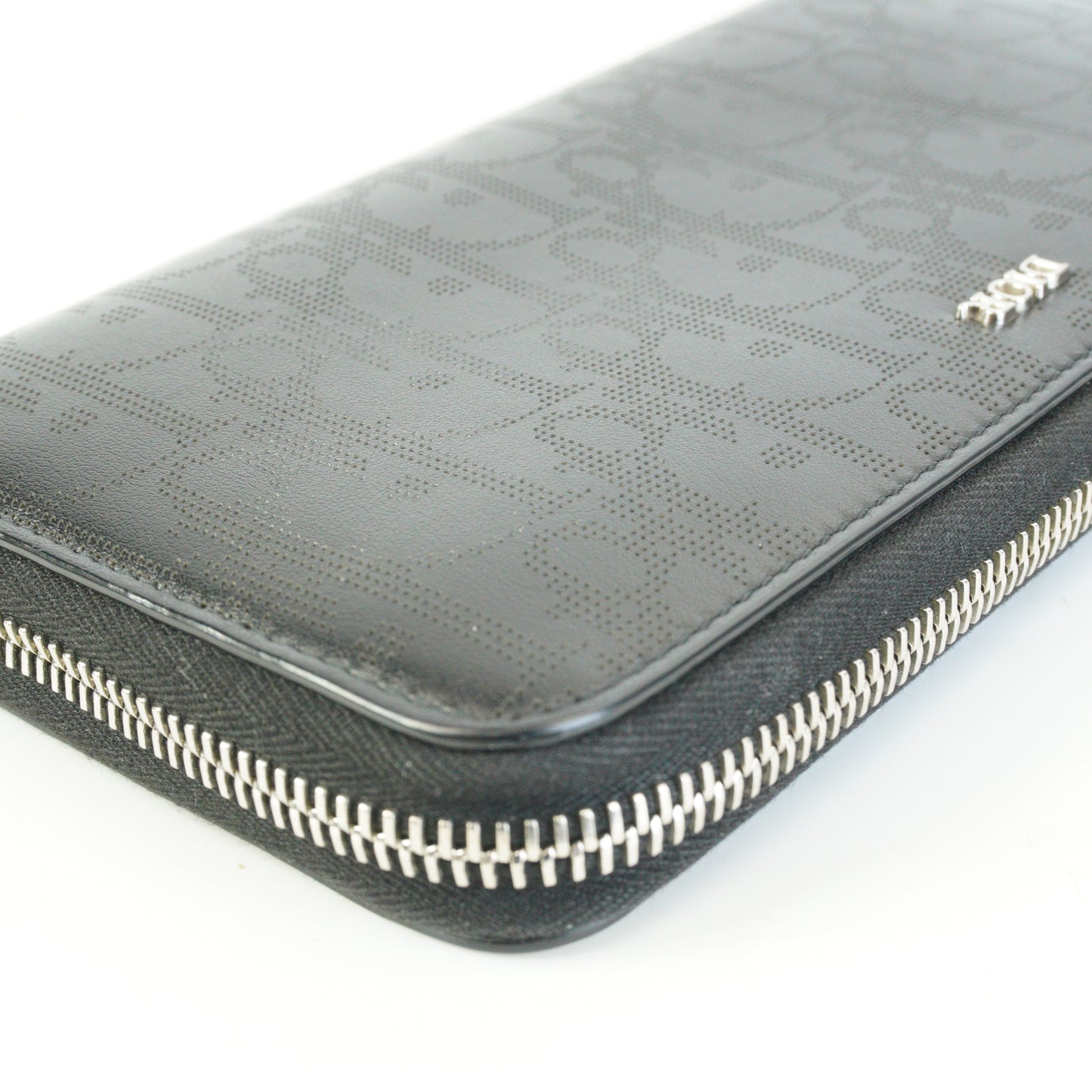 Dior	Oblique Galaxy Zipped Long  Wallet Black