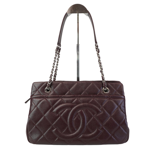 Chanel Timeless CC Soft Shopping Tote Burgundy