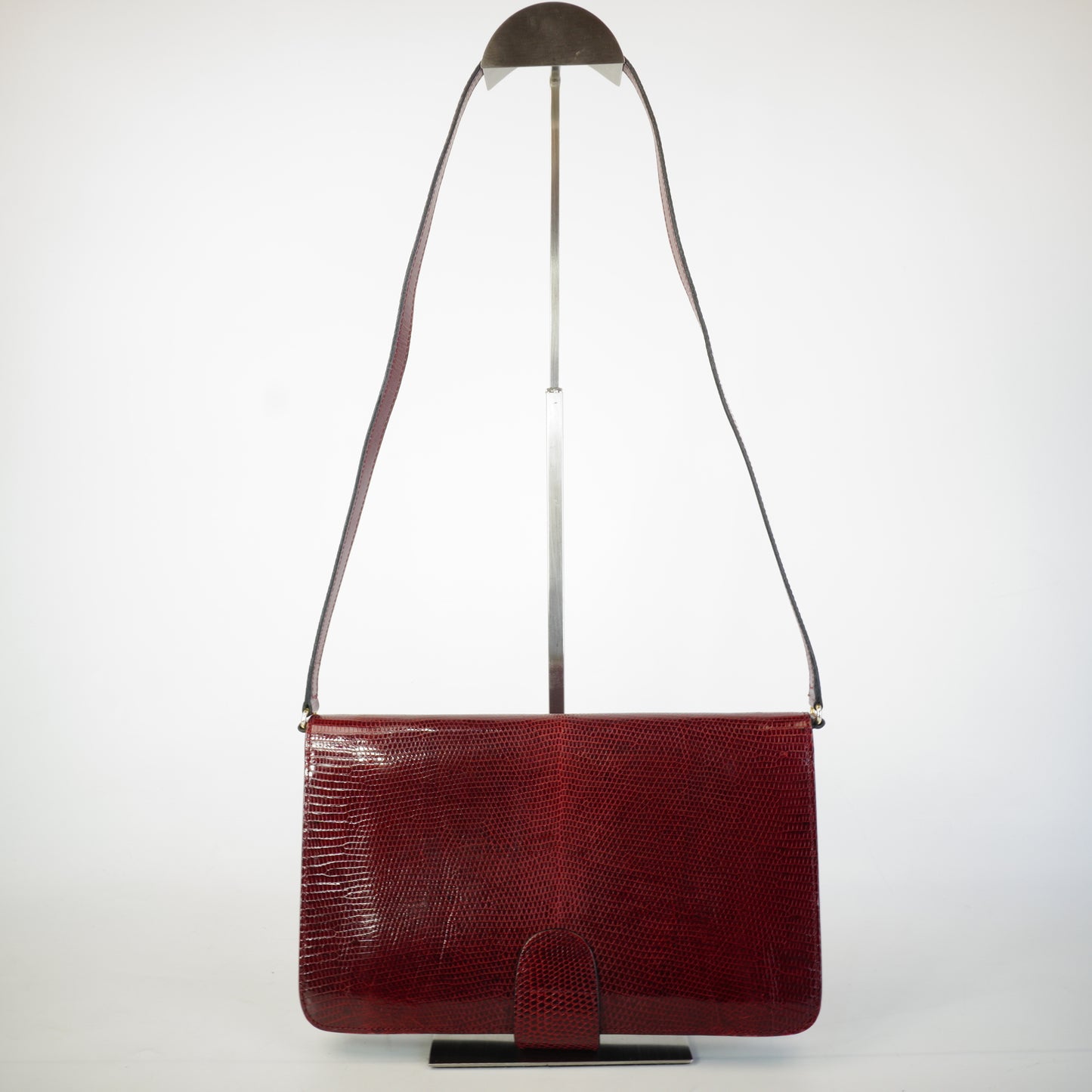 Gucci Burgundy Lizard Bag