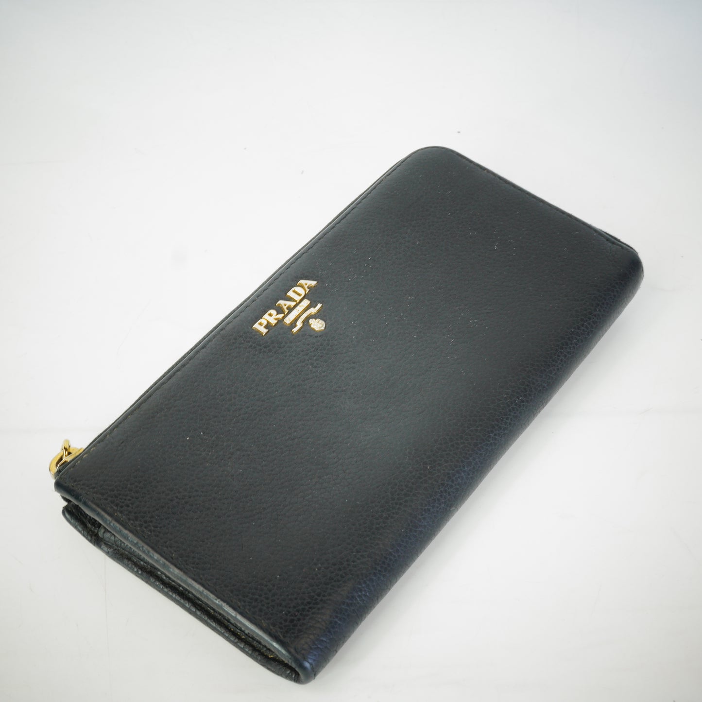 Prada Vitello Daino Leather Zip Arround Wallet