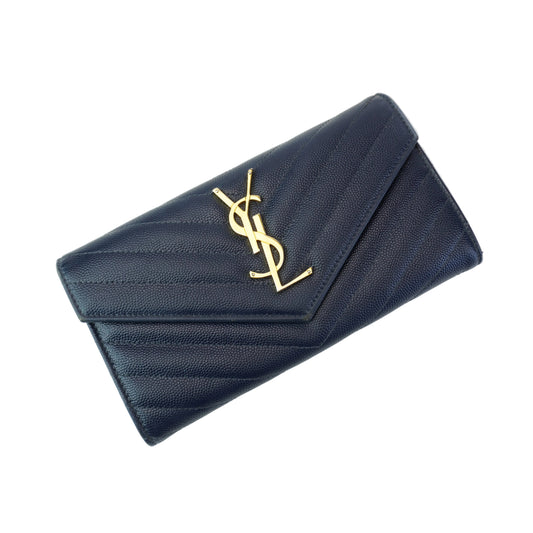 YSL	Monogram Cassandre Flap Wallet