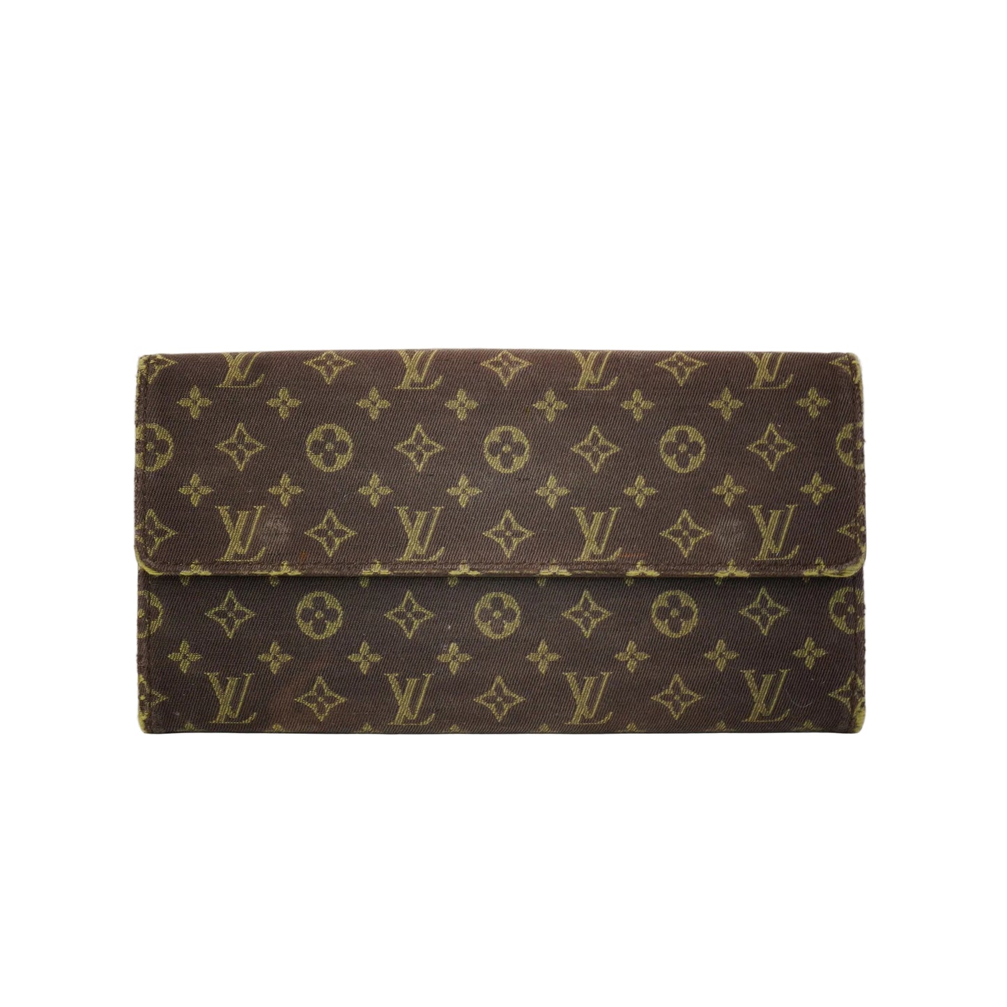 Louis Vuitton	Mini Lin Portefeuille Sarah Long Wallet