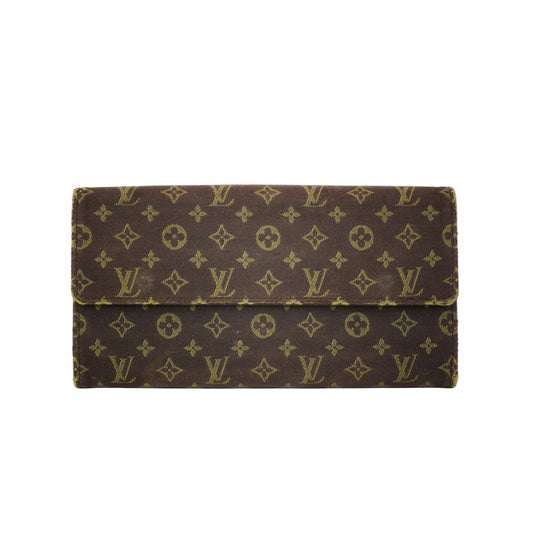 Louis Vuitton	Mini Lin Portefeuille Sarah Long Wallet