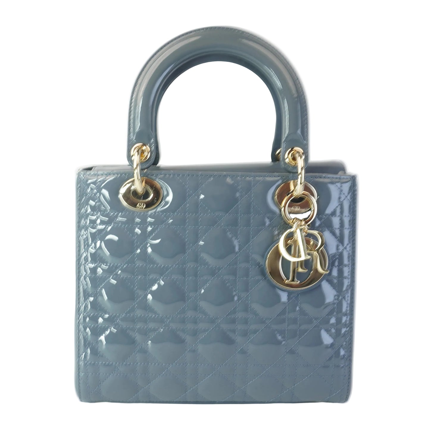 Dior	Lady Dior Gray Patent