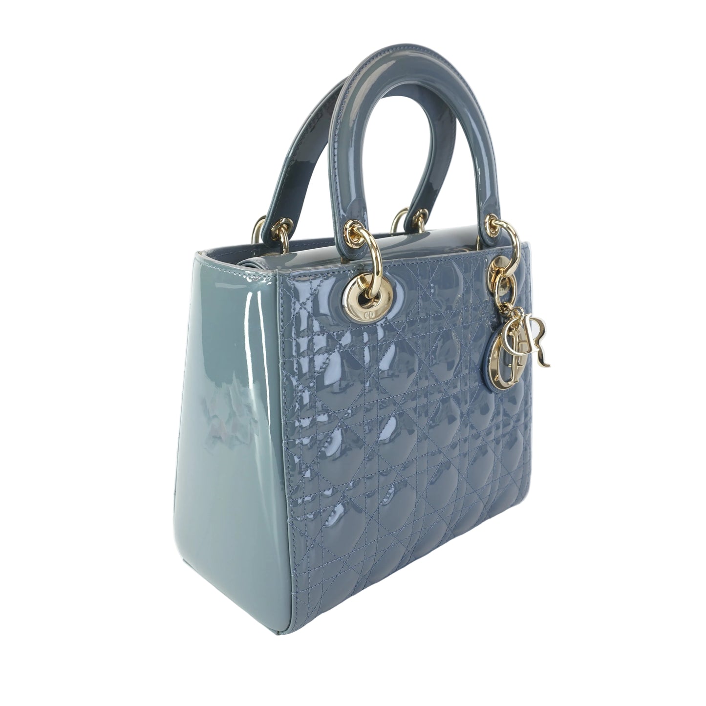 Dior	Lady Dior Gray Patent
