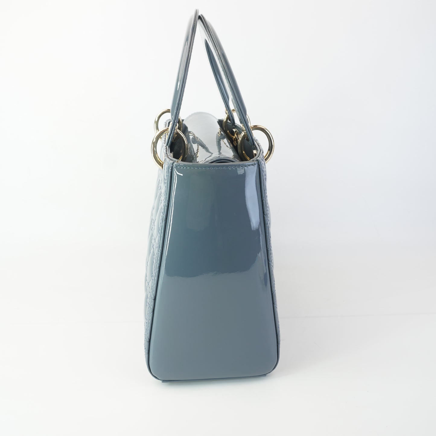 Dior	Lady Dior Gray Patent