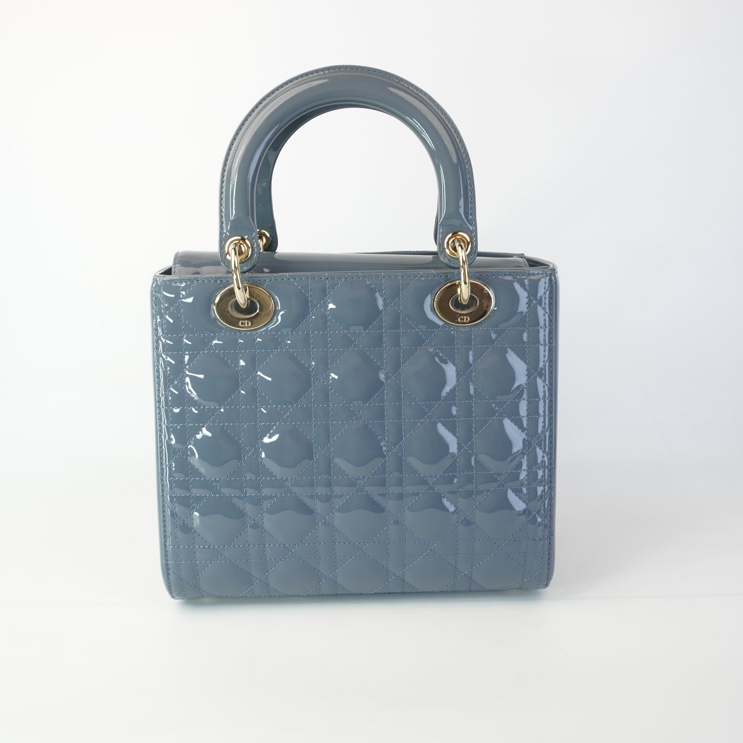 Dior	Lady Dior Gray Patent