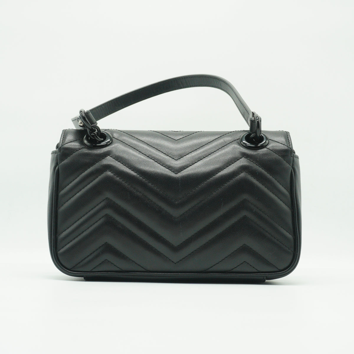 Gucci	GG Marmont Metelasse Bag Black Small MHW