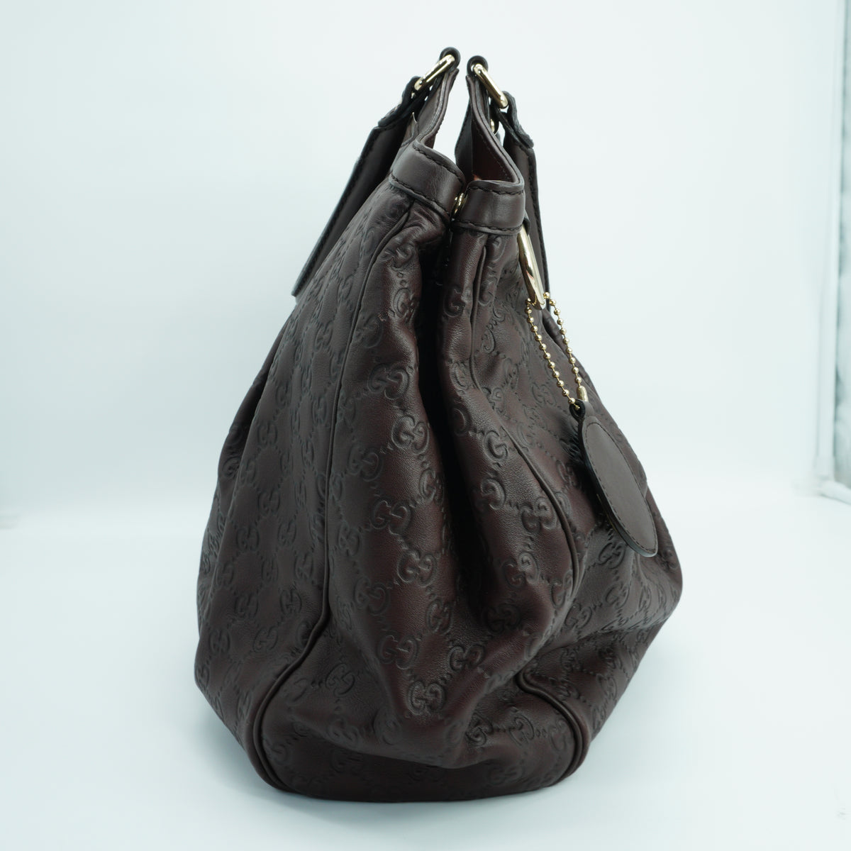 Gucci Guccissima Leather Sukey Atote Brown Large GHW
