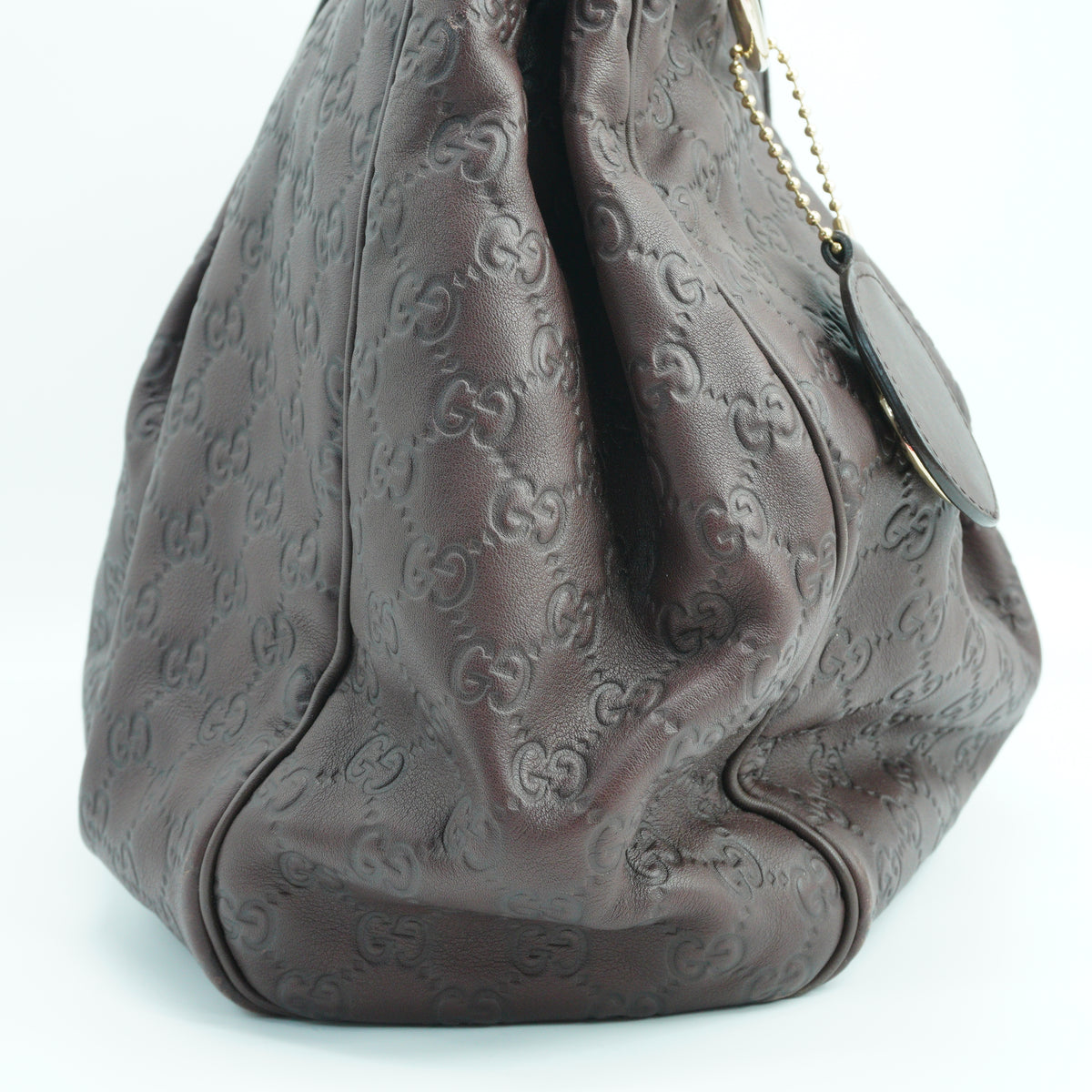 Gucci Guccissima Leather Sukey Atote Brown Large GHW