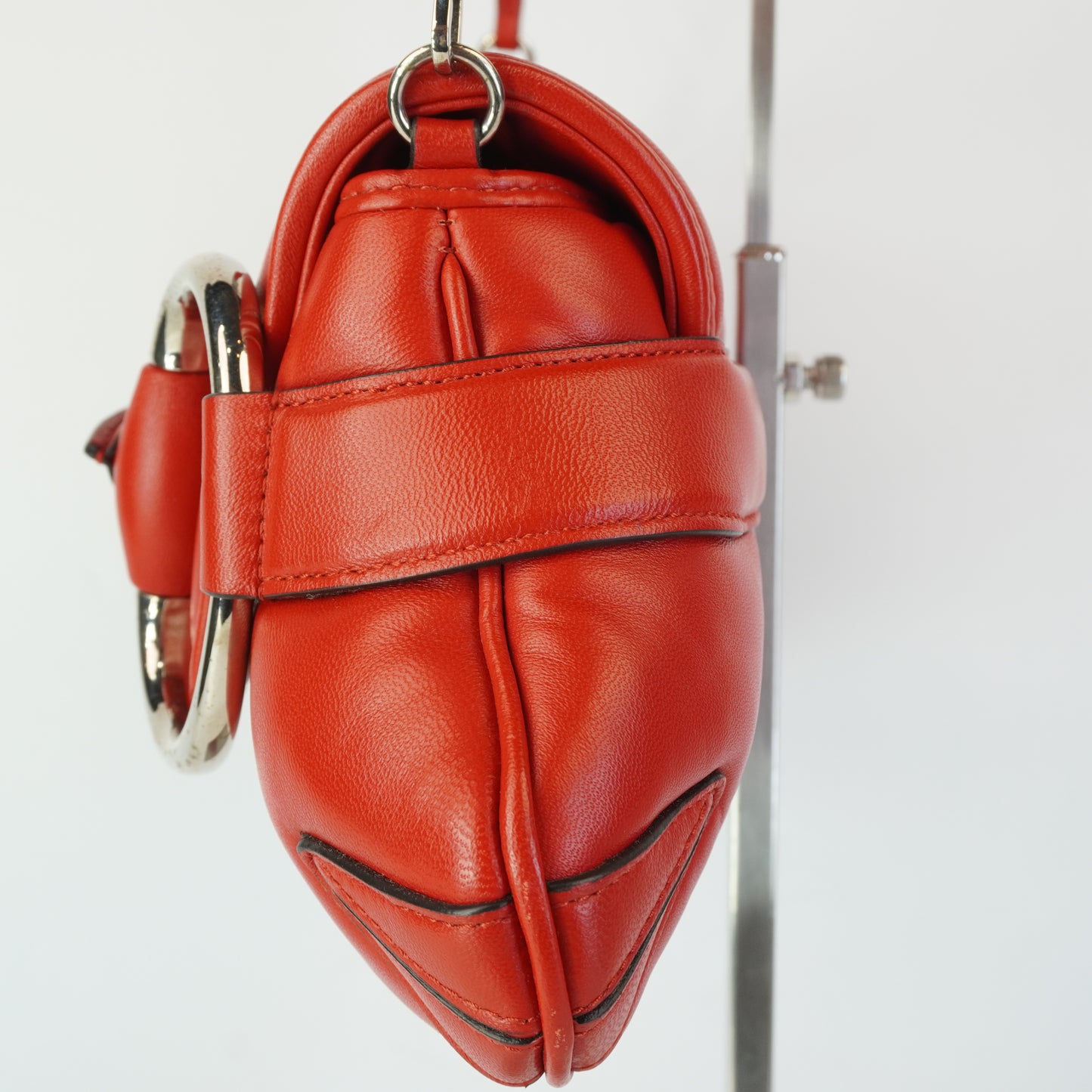 Gucci Horsebit Chain Shoulder Bag Red