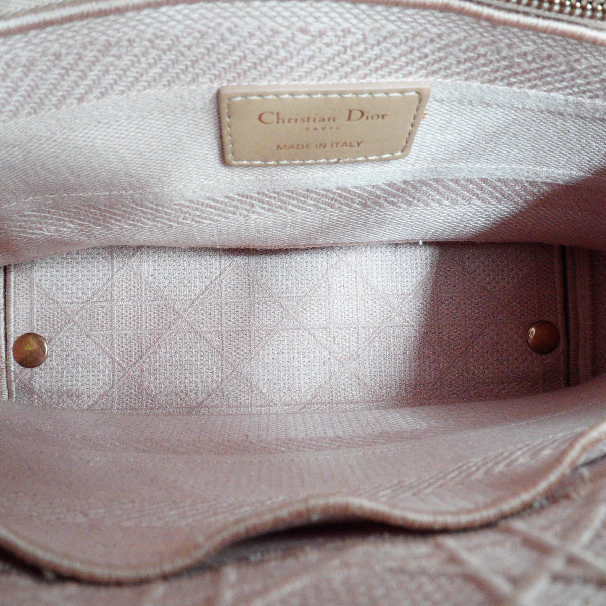 Dior	Lady D Lite Cannage Flap Bag GHW Small
