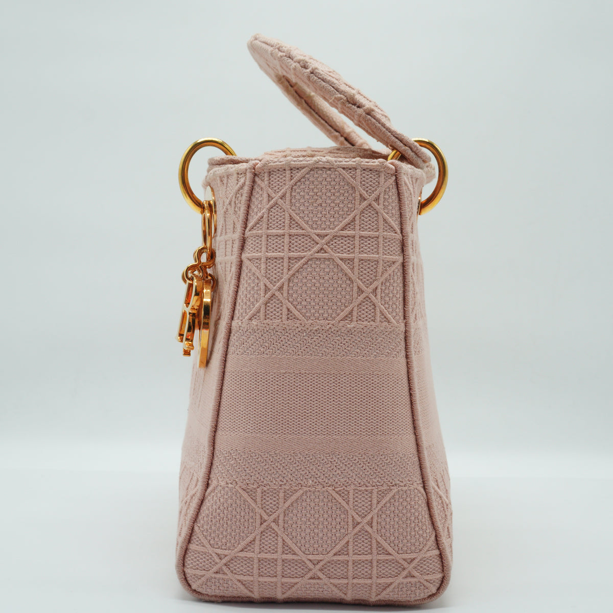 Dior	Lady D Lite Cannage Flap Bag GHW Small