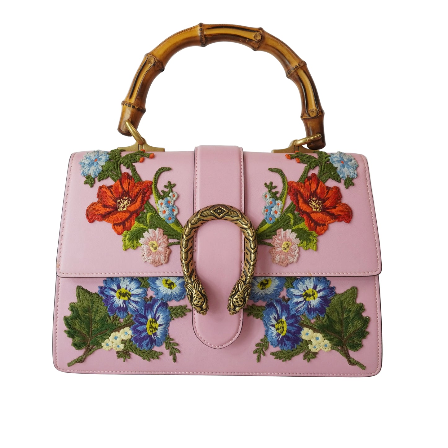 Gucci Embroided Dionysus Bamboo Handle