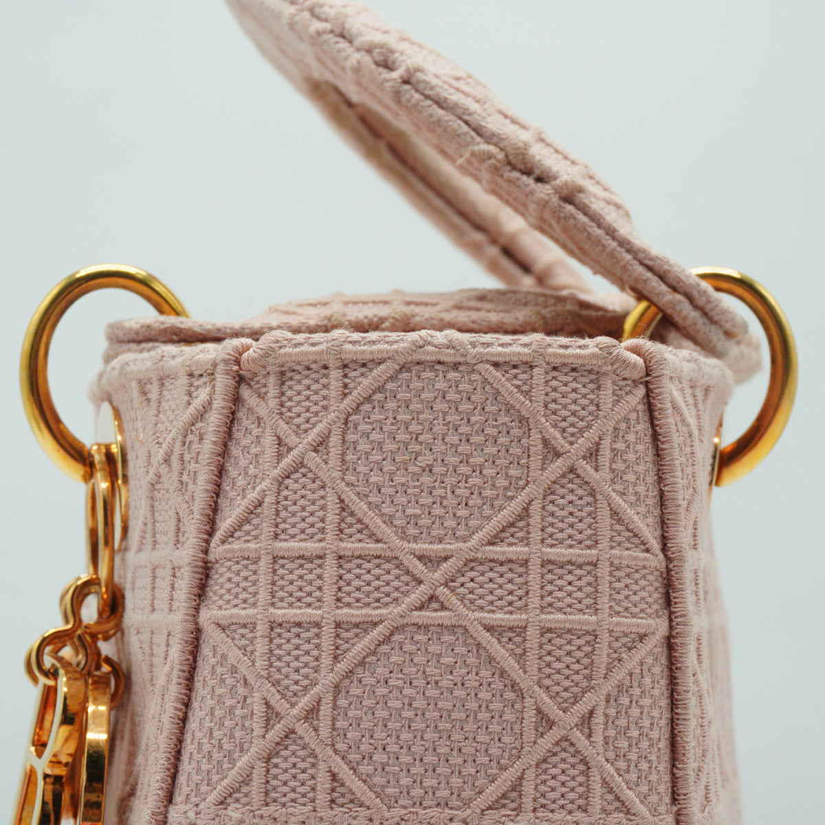 Dior	Lady D Lite Cannage Flap Bag GHW Small