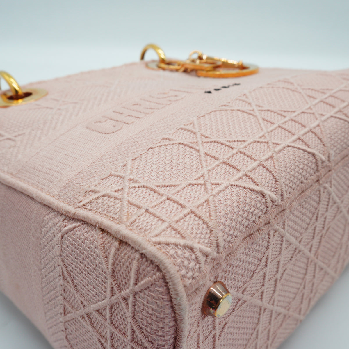 Dior	Lady D Lite Cannage Flap Bag GHW Small