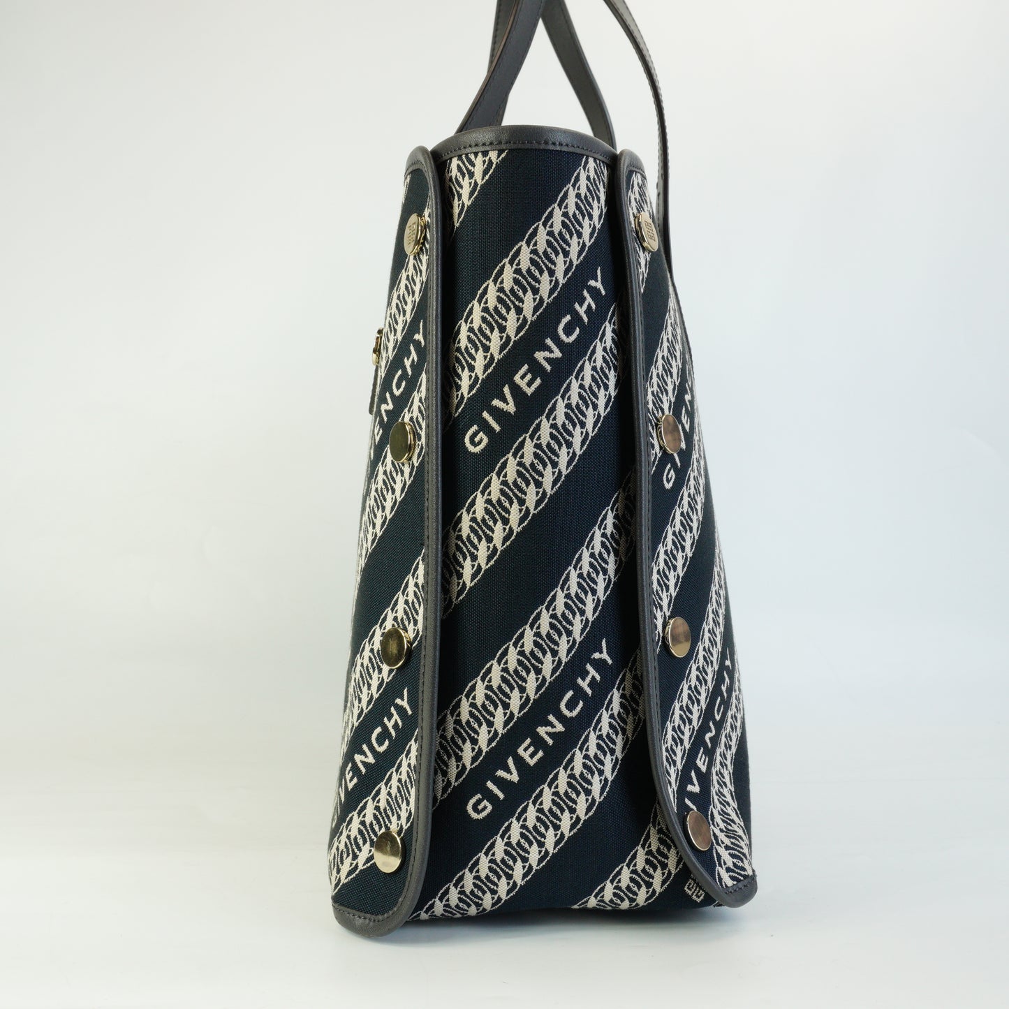 Givenchy Blue Jacquard Tote GHW Medium