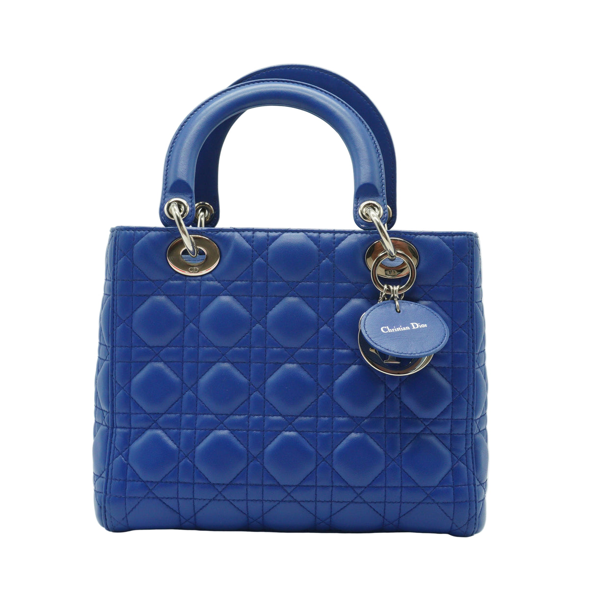 Dior	Lady Dior Blue SHW Small