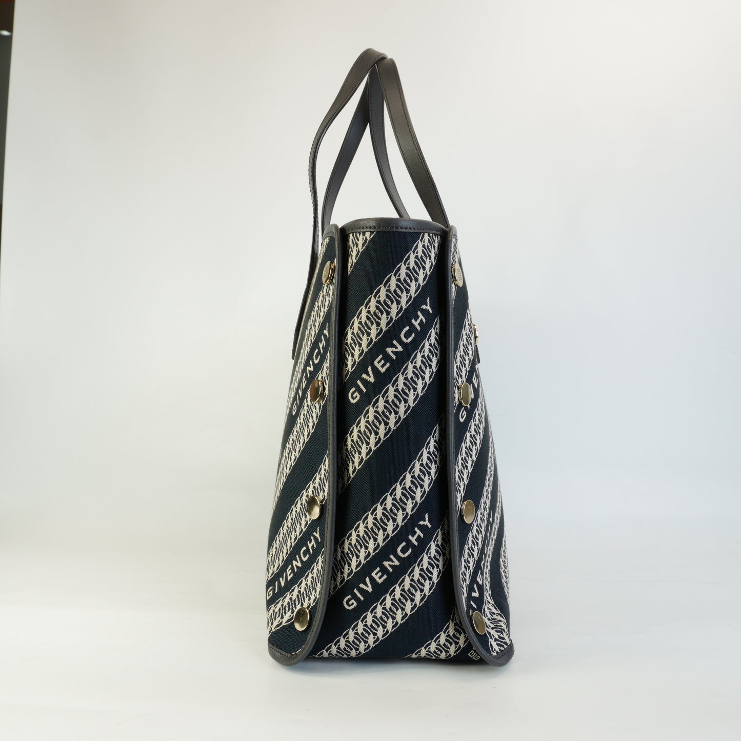 Givenchy Blue Jacquard Tote GHW Medium
