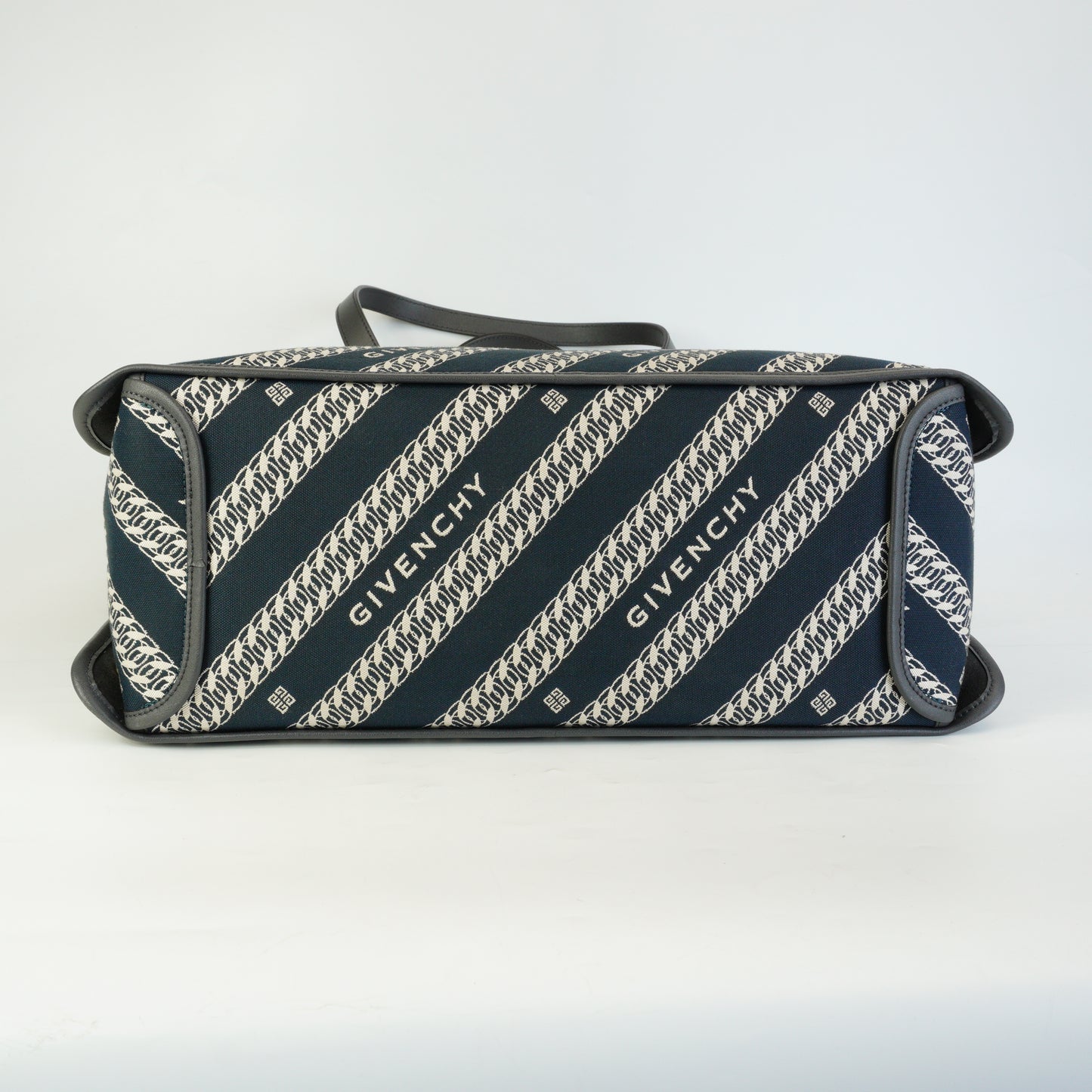Givenchy Blue Jacquard Tote GHW Medium