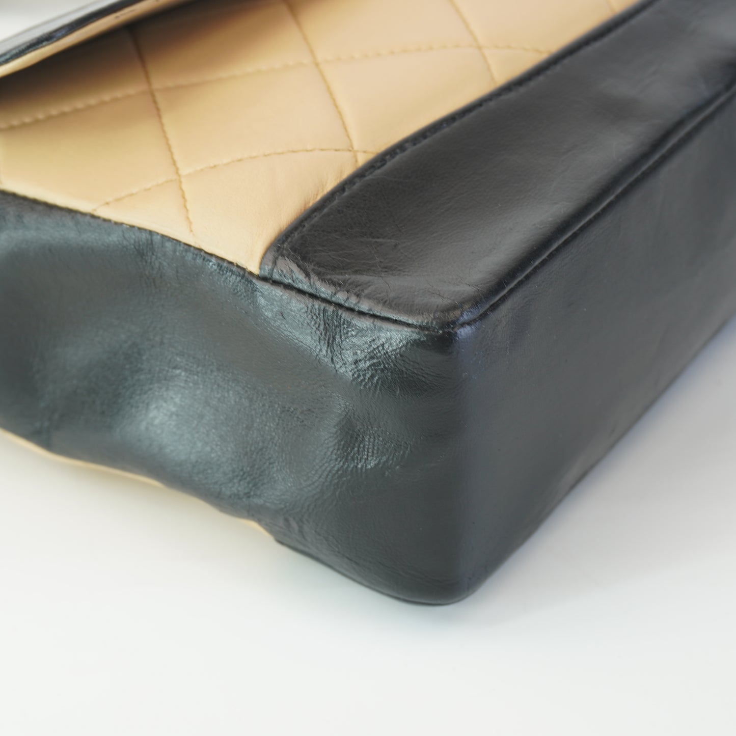 Chanel Bi-color Flap Beige