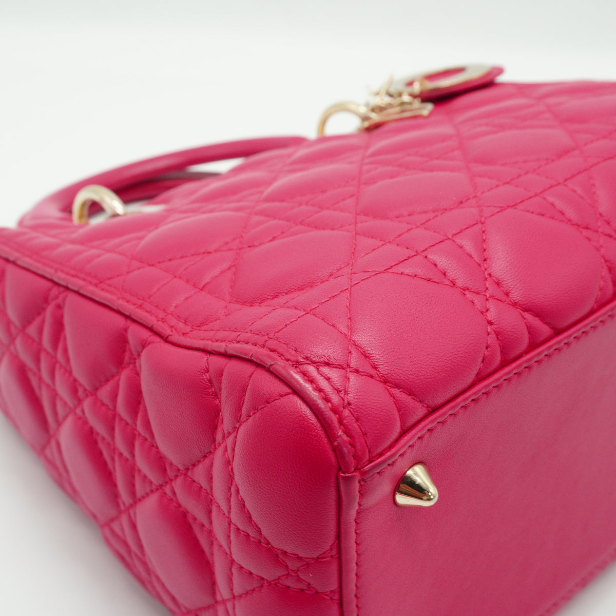 Dior	Lady Dior Vibrant Pink GHW Small