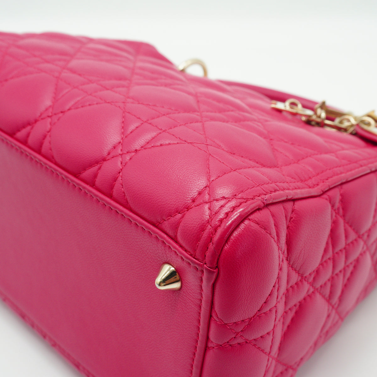 Dior	Lady Dior Vibrant Pink GHW Small