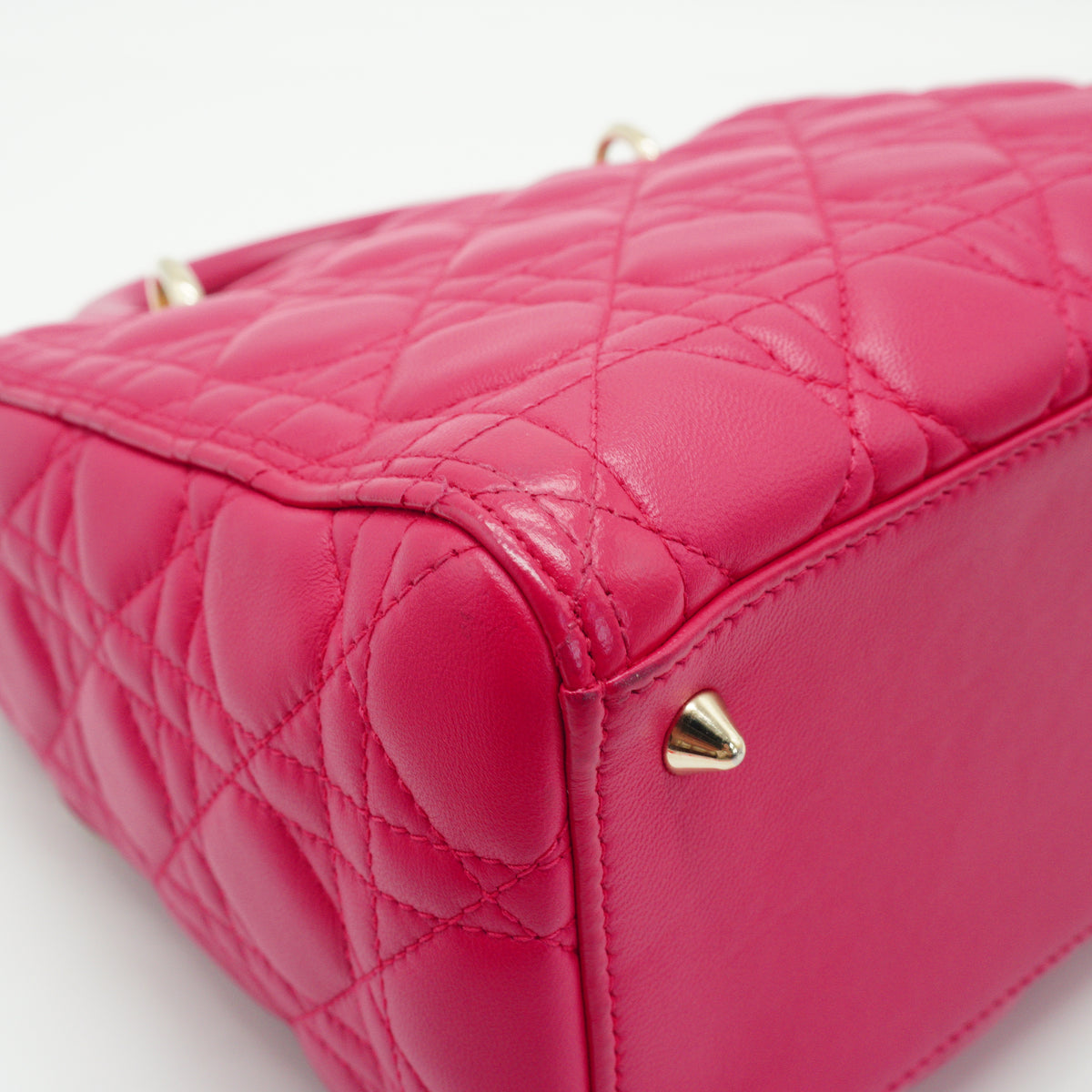 Dior	Lady Dior Vibrant Pink GHW Small