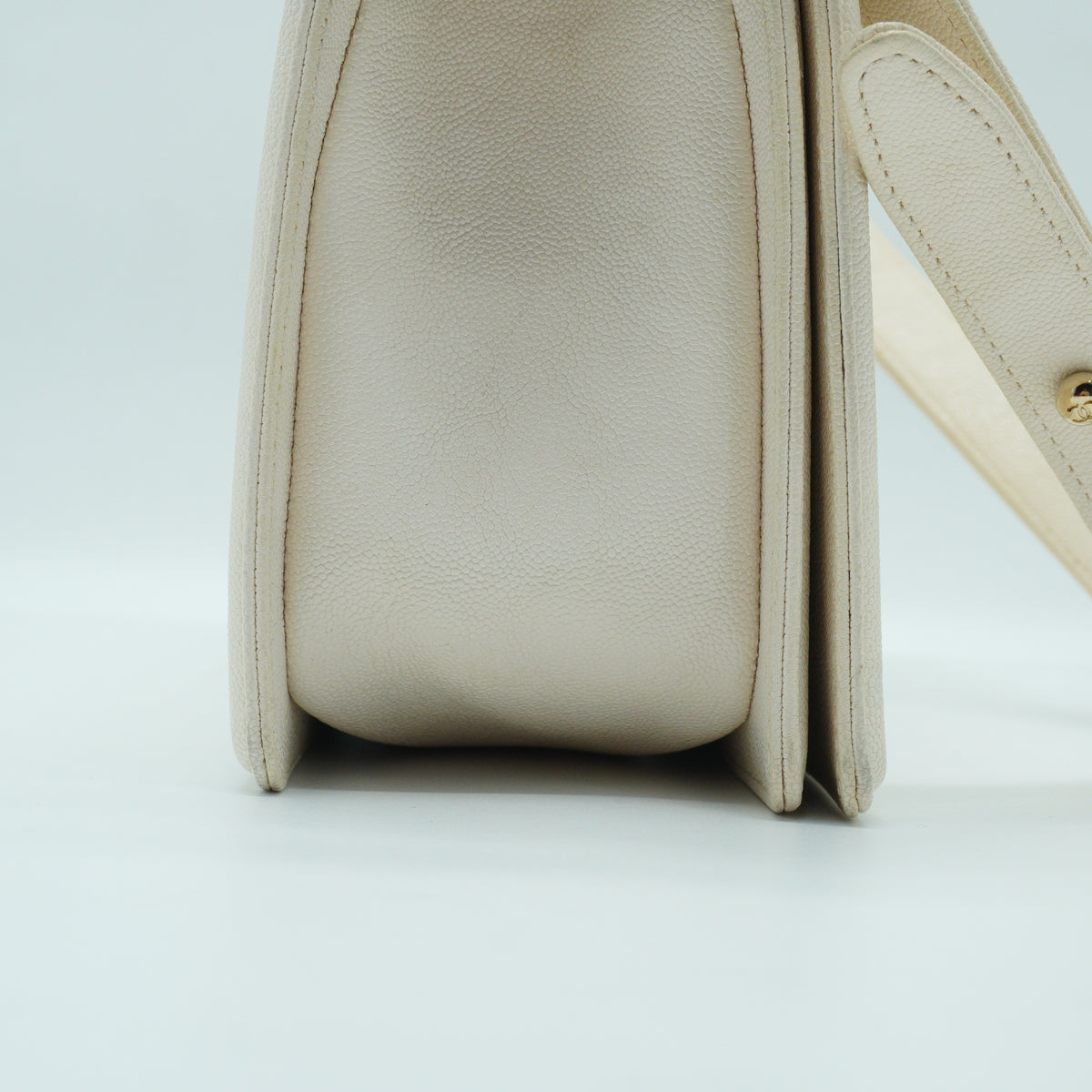 Chanel	Leboy Flap Bag White GHW Small